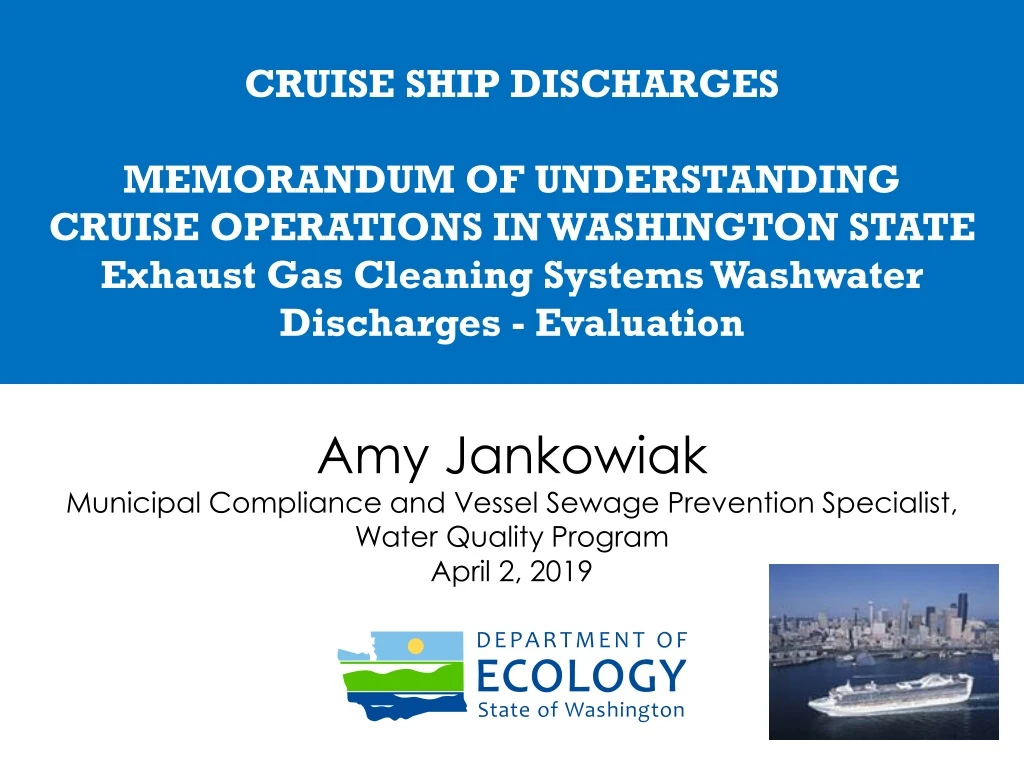 cruise ship discharges memorandum