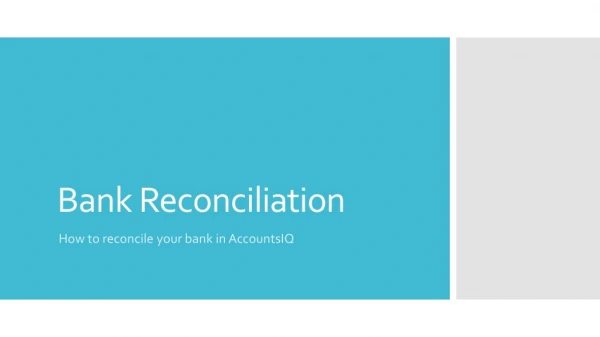 Bank Reconciliation