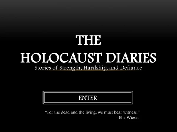 The Holocaust Diaries