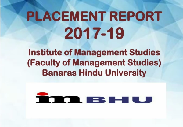 PLACEMENT REPORT 2017-19