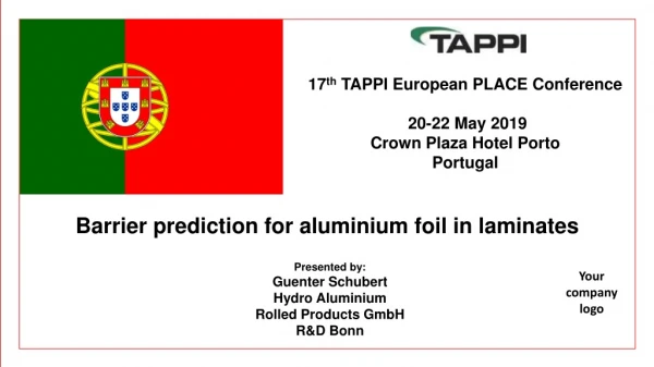 Barrier prediction for aluminium foil in laminates