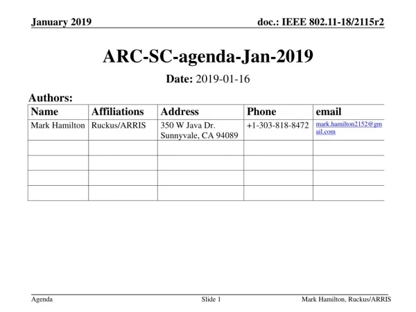 ARC-SC-agenda-Jan-2019