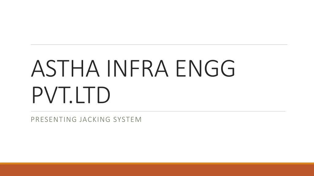 astha infra engg pvt ltd