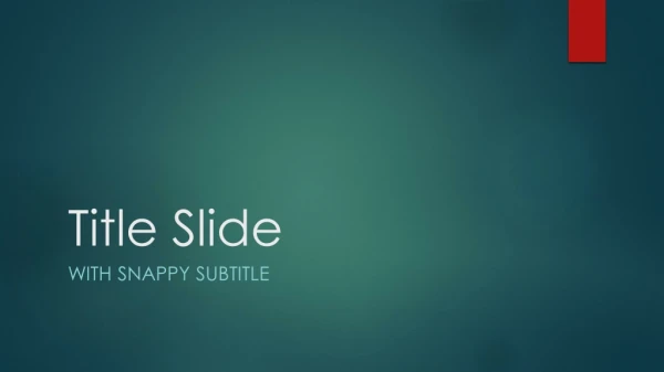 Title Slide