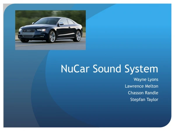 NuCar Sound System