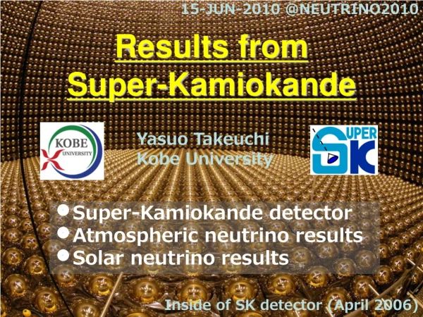 Results from Super-Kamiokande