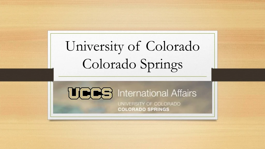 university of colorado colorado springs