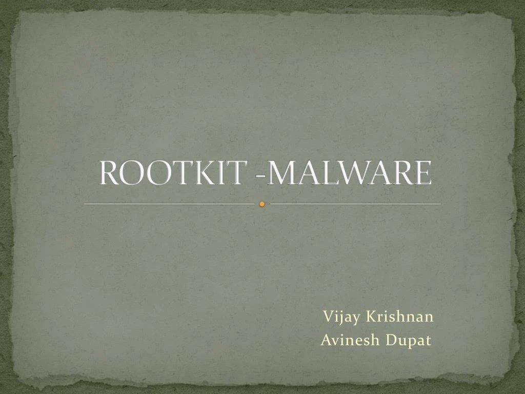 rootkit malware