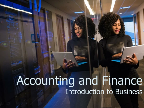 Accounting and Finance