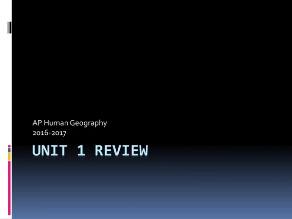 Unit 1 Review