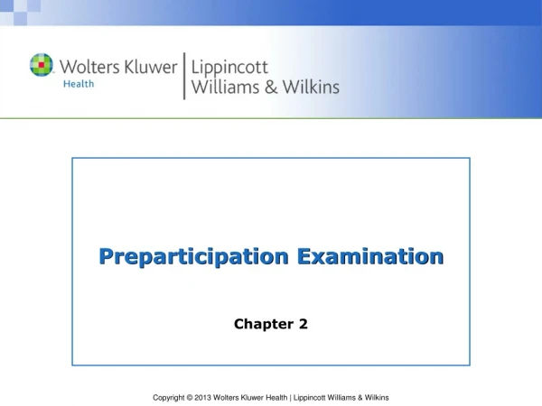 Preparticipation Examination