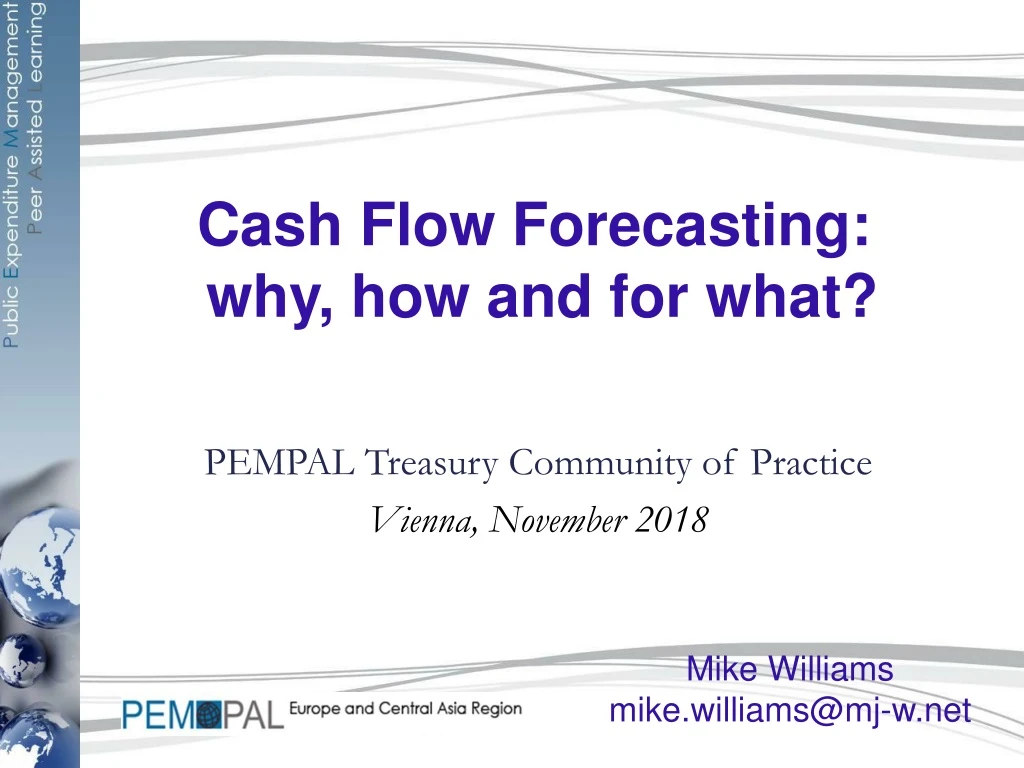 cash flow forecasting why how and for what