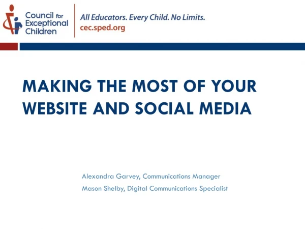 Making the most of your website and social media