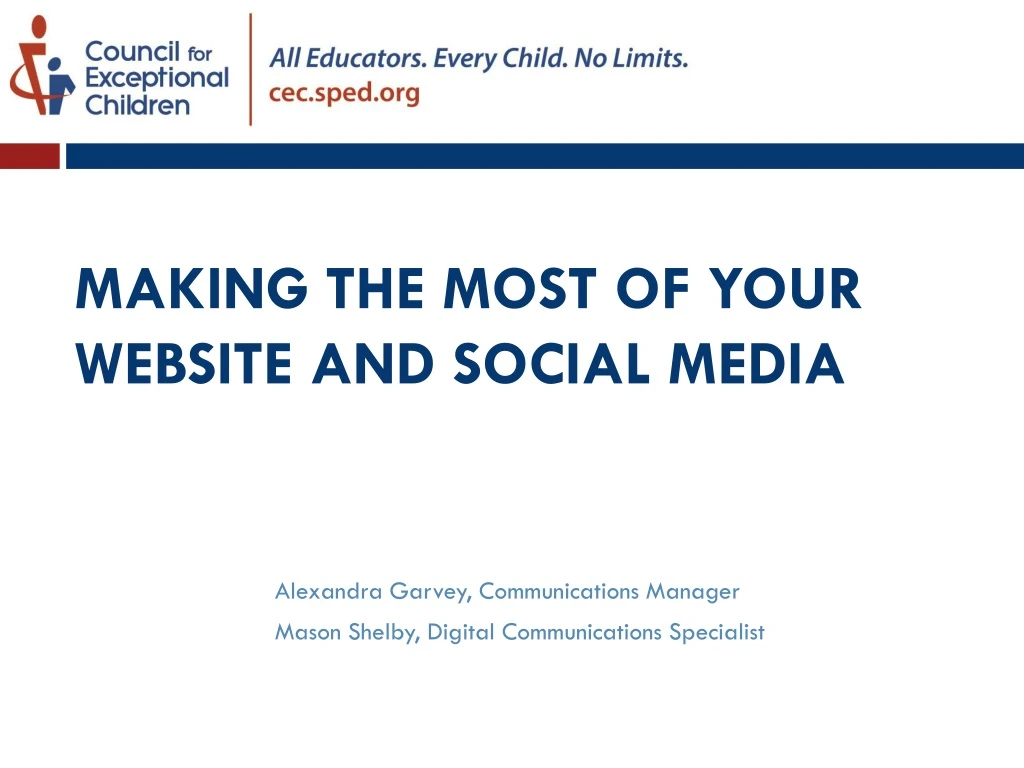 making the most of your website and social media