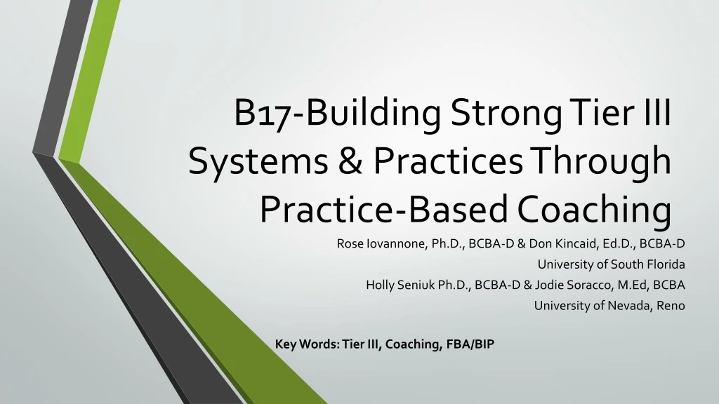 b17 building strong tier iii systems practices through practice based coaching