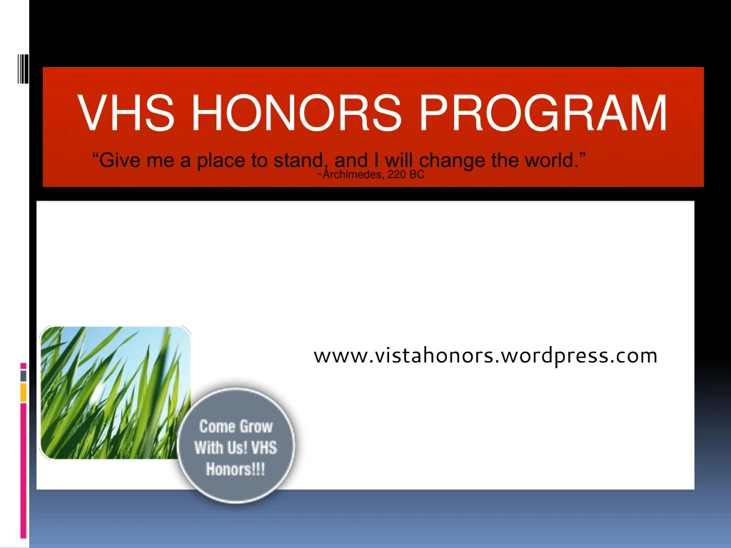 vhs honors program
