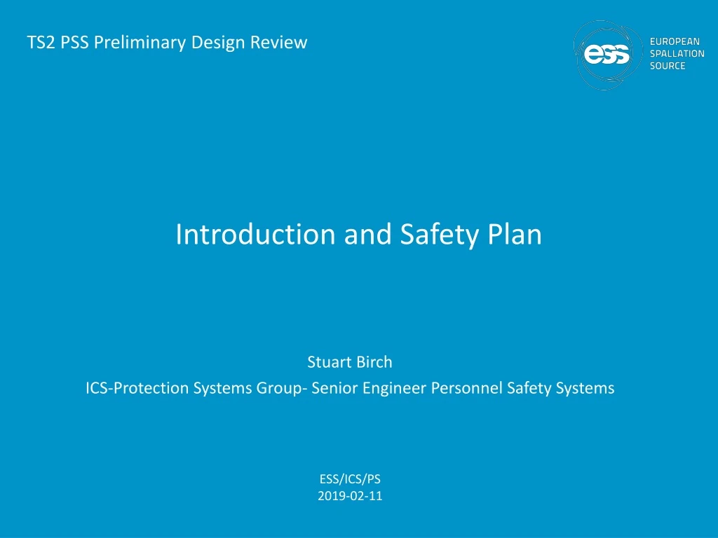 introduction and safety plan