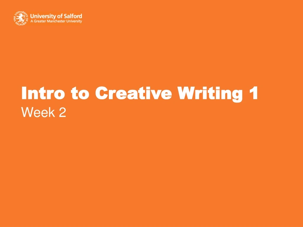 intro to creative writing 1