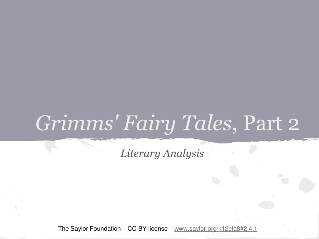 grimms fairy tales part 2