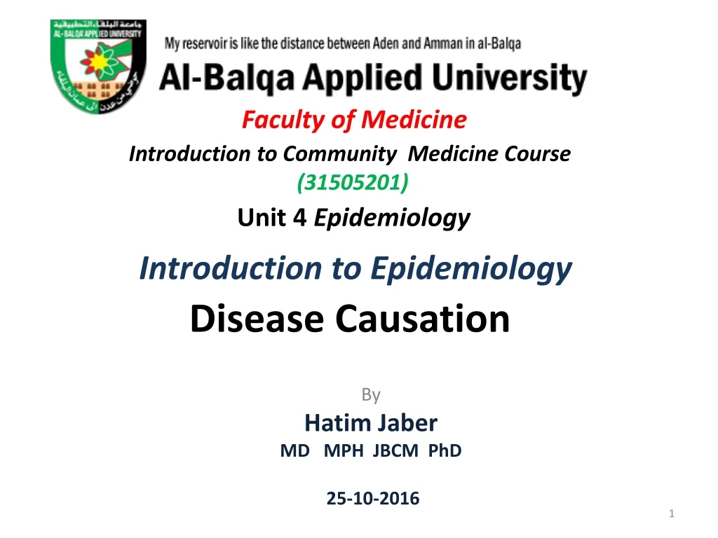 by hatim jaber md mph jbcm phd 25 10 2016