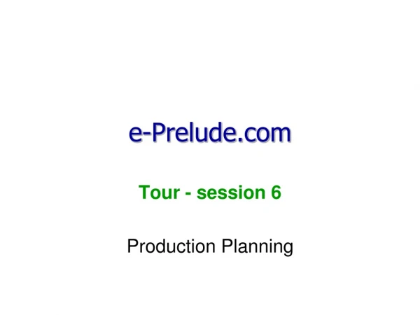 e-Prelude