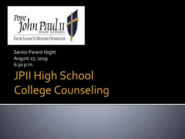 JP II High School College Counseling