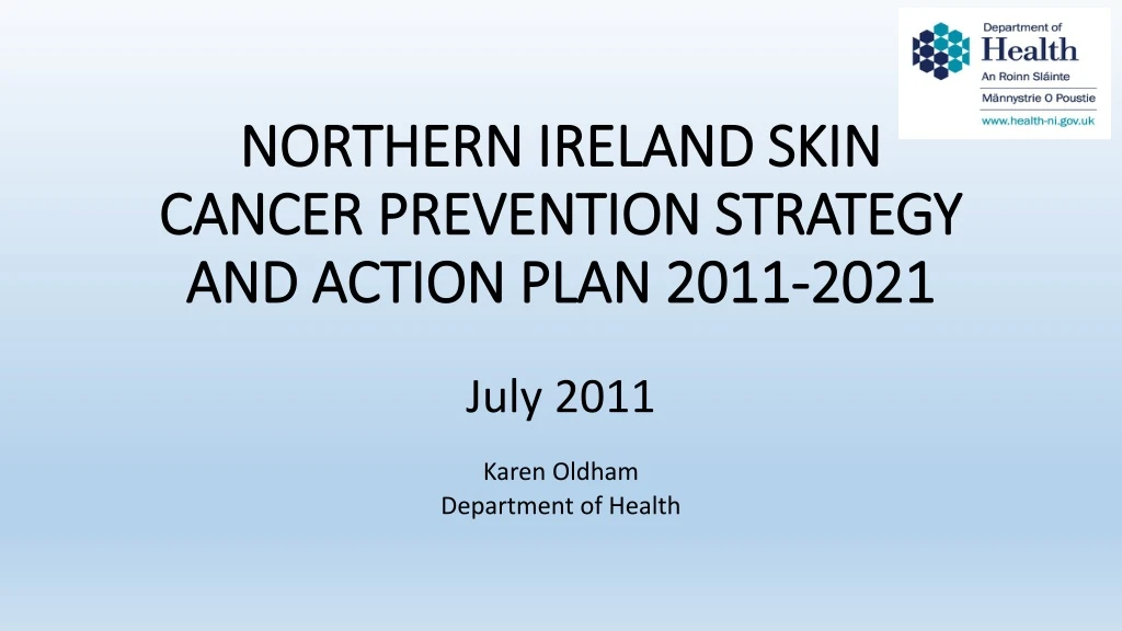 northern ireland skin cancer prevention strategy and action plan 2011 2021