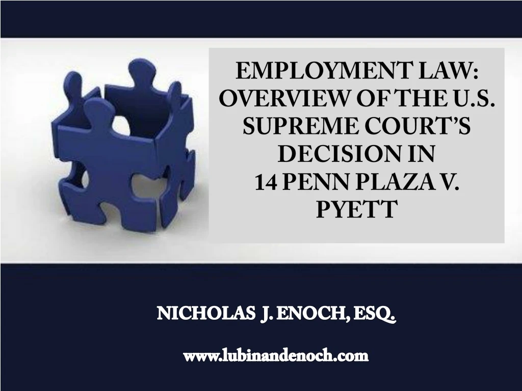 employment law overview of the u s supreme court