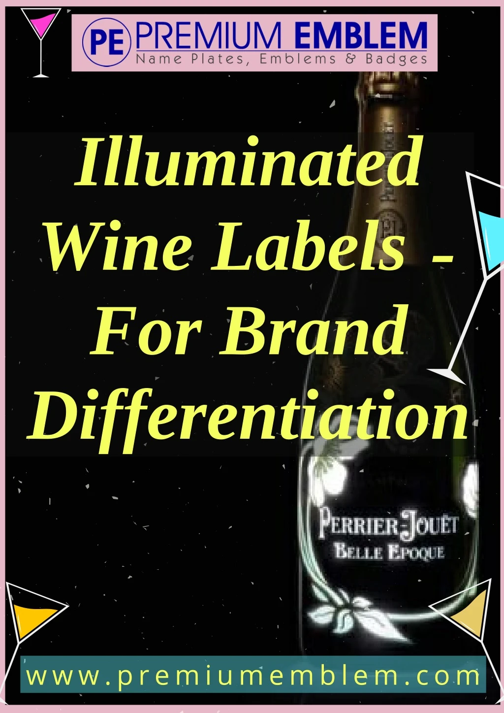 illuminated wine labels for brand differentiation
