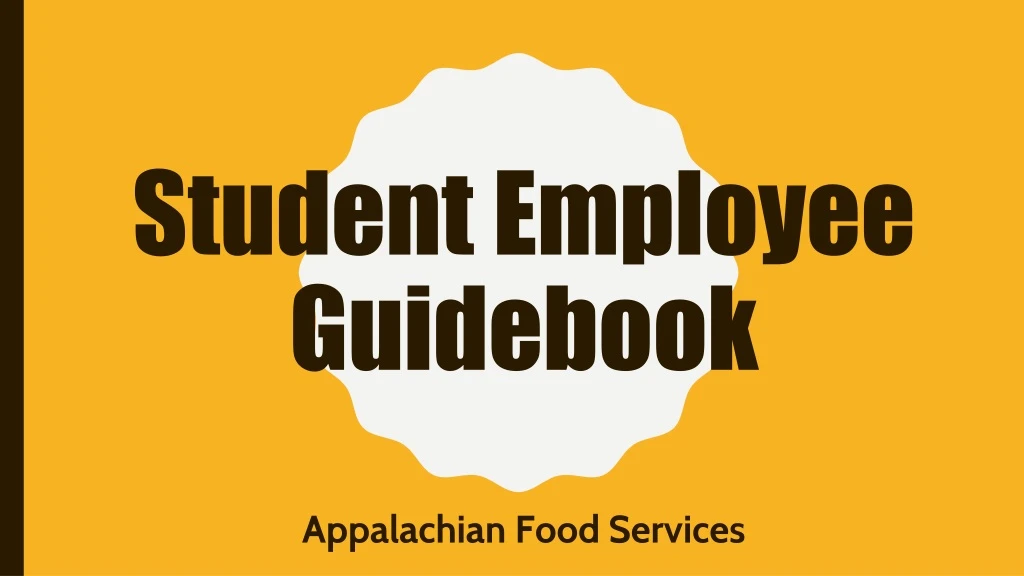 student employee guidebook