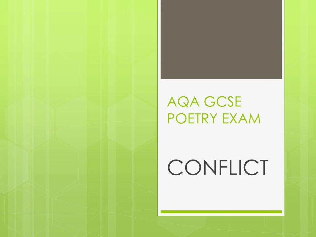 aqa gcse poetry exam