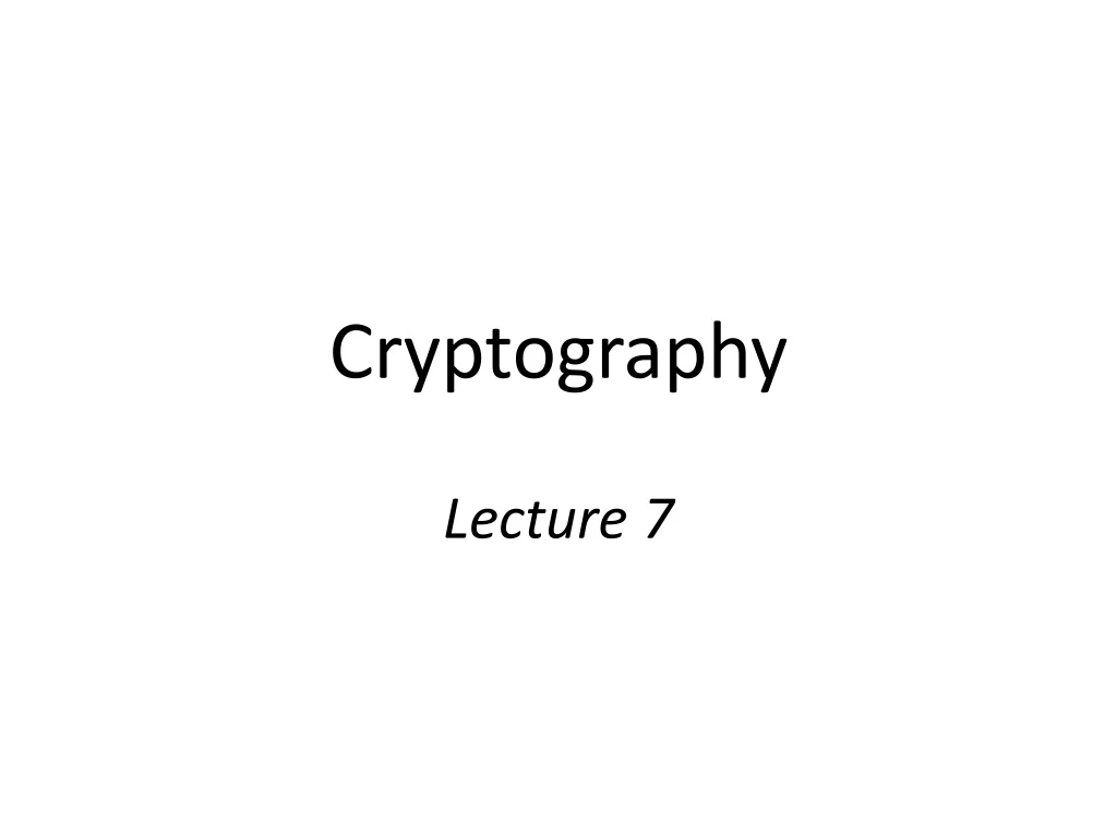 cryptography