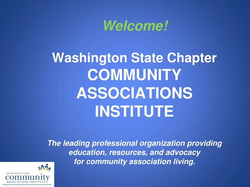 welcome washington state chapter community