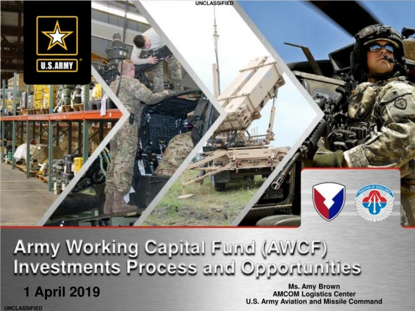 Army Working Capital Fund (AWCF) Investments Process and Opportunities