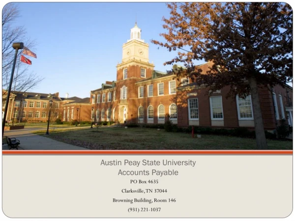 Austin Peay State University Accounts Payable