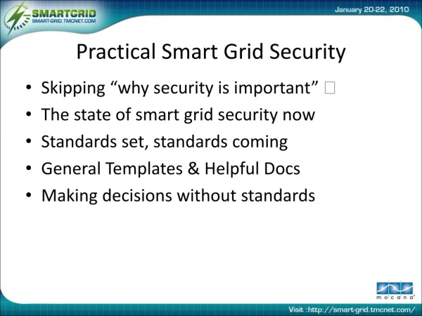 Practical Smart Grid Security