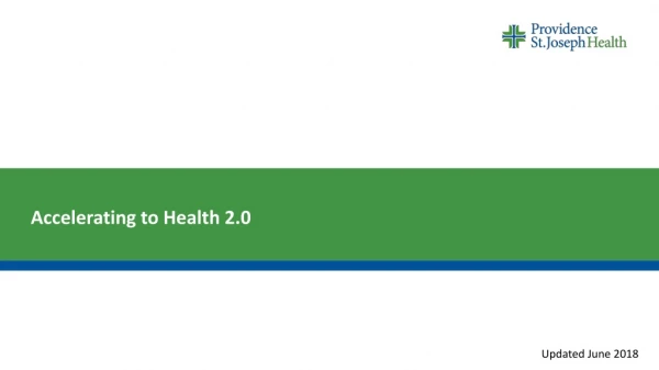 Accelerating to Health 2.0