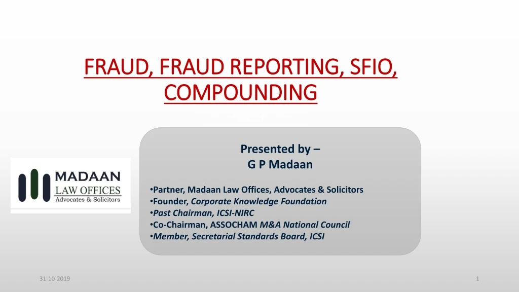 fraud fraud reporting sfio compounding