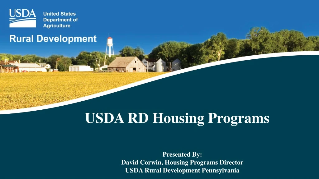 usda rd housing programs