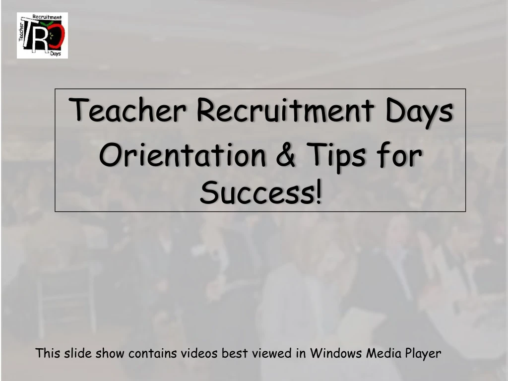 teacher recruitment days orientation tips for success