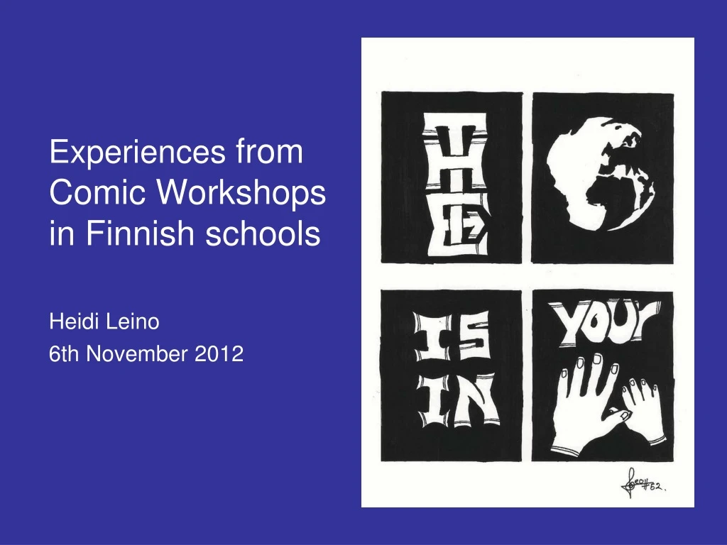 experiences from comic workshops in finnish