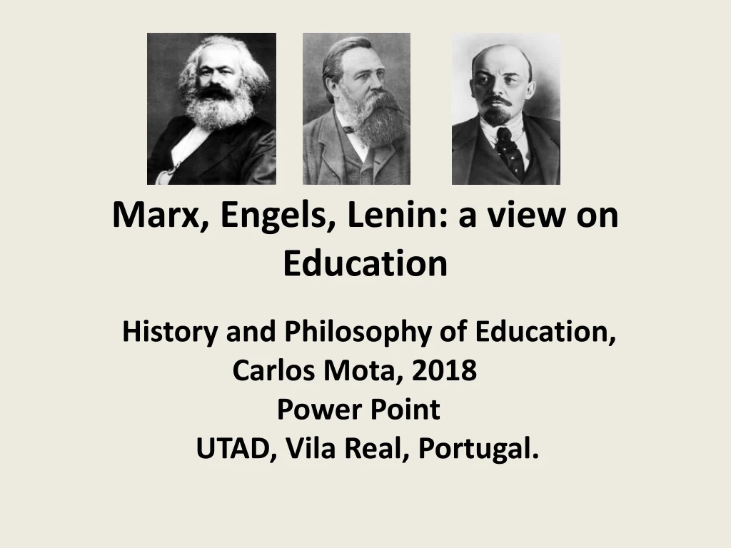 marx engels lenin a view on education