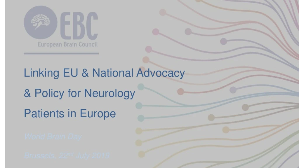 linking eu national advocacy policy for neurology patients in europe