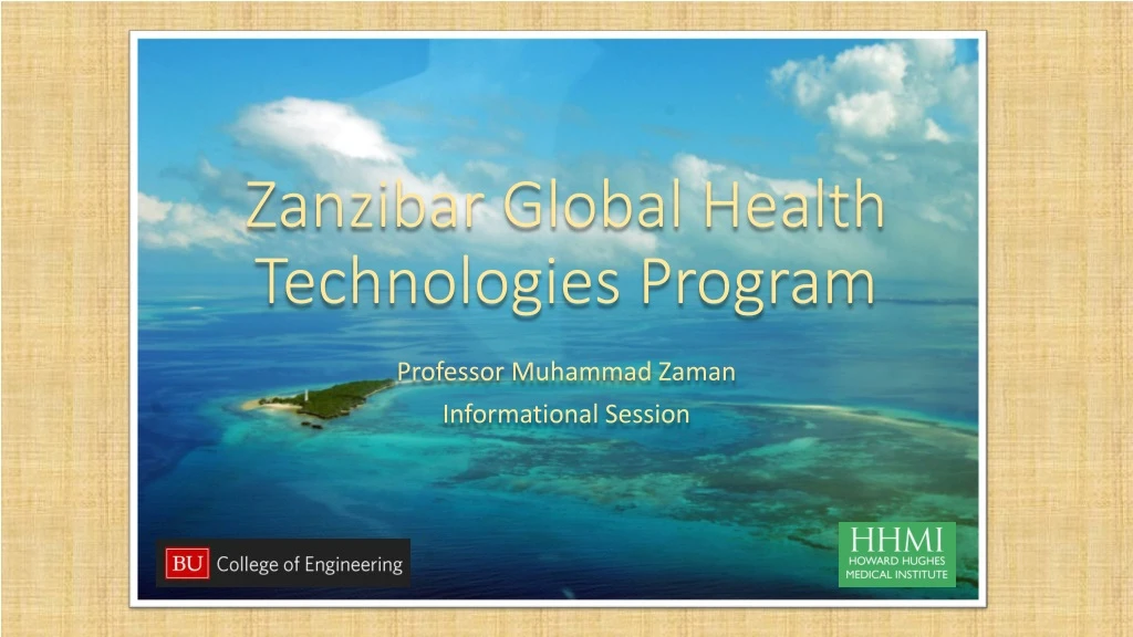 zanzibar global health technologies program