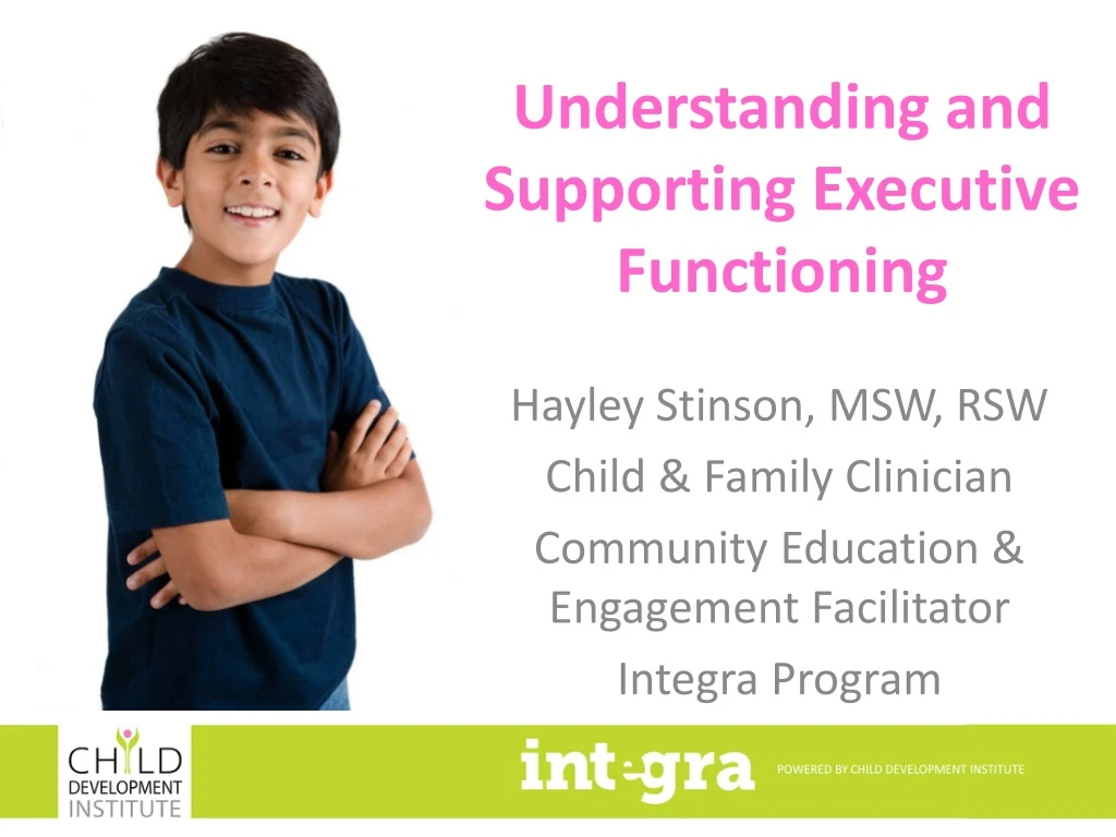 understanding and supporting executive functioning