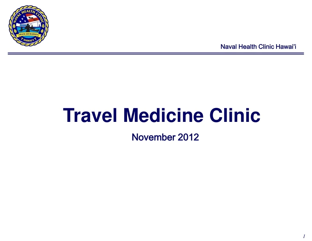 travel medicine clinic