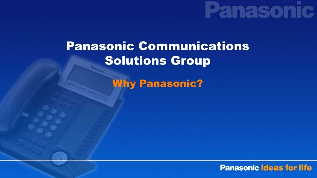 panasonic communications solutions group