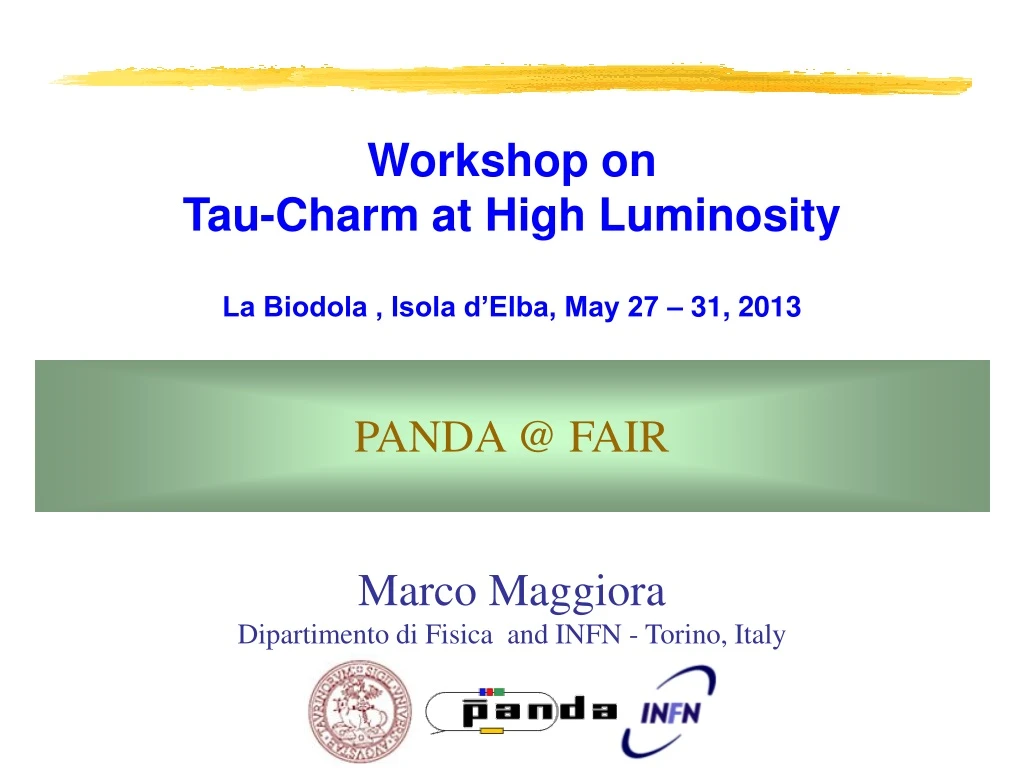 workshop on tau charm at high luminosity