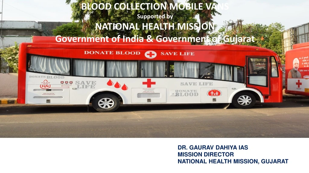 blood collection mobile vans supported