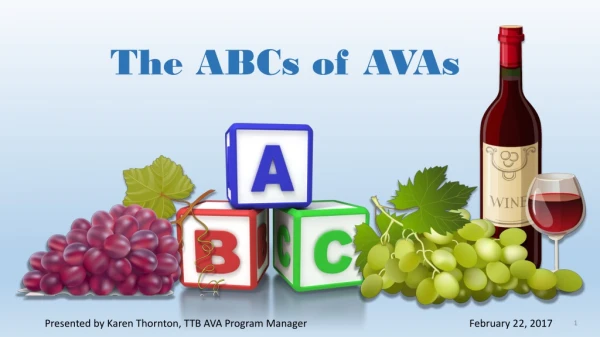 The ABCs of AVAs
